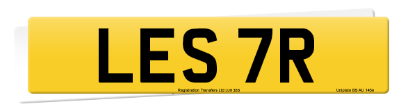 Registration number LES 7R